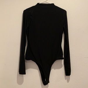 Saints Black Long sleeve Bodysuit